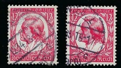 1934 GERMANY 12pf USED STAMPS SCOTT 447