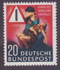 Germany 694 MNH OG 1953 Prevent Traffic Accidents Injured Child & Mother Issue