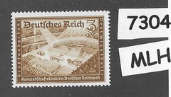 #7304 MLH stamp B148 / 1939 / Germany Postal employees Hitlers‘ Culture fund