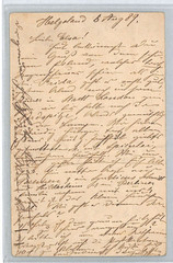HELIGOLAND (German) Stationery Card 10pf Used 1889 Hamburg {samwells}XT312