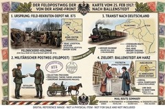 1917 WWI Feldpost IV Army Corps Recruit Depot 873 Field Bakery Ballenstedt Harz
