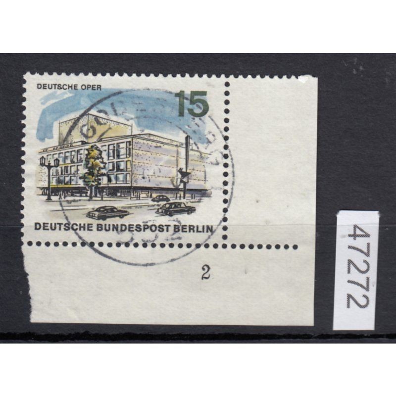 Berlin 1965, Mich.-No.: 255, stamped corner margin FN 2
