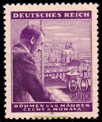 EBS Bohemia & Moravia 1943 – Hitler’s 54th Birthday – Michel 126-127 – MNH**