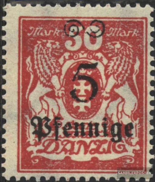 Gdansk 181 Favor devaluation used 1923 Supplementary Issue