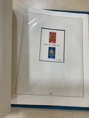 German stamps. 1973 – 1977 colour preprinted Linder album. Used. C409