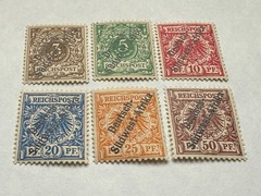 German South West Africa 1897 Scott #1-6 Overprinted MLH