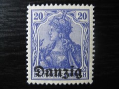 DANZIG GDANSK Mi. #4 mint MNH overprint stamp! CV $2.40