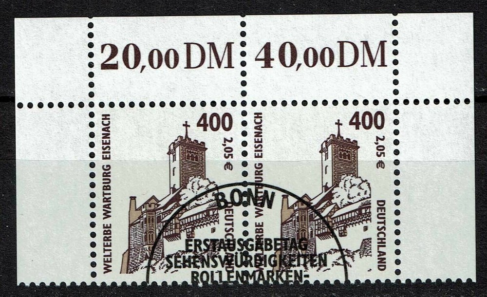 Bund 2211/2211 Stamped, Mi. 9.50