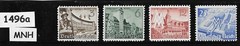 MNH stamp set Sc 494-497 Third Reich Germany 1940 Leipzig Spring Fair #1496a
