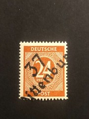 Germany 1948 Post WWII LOCAL overprint (WITTENBURG) 24 Pf. MNH /s1 #925
