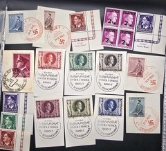 WWII German Hitler Stamps Lot Reich & Covers+ Blocks+Singles Birtday