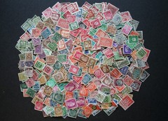 About seven hundred twenty-two (722) used/hinged stamps from Germany, 1940-1960