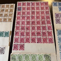 MASSIVE ACCUMULATION LOT GERMANY POSTHORN STAMPS ON PAGES, INCLUDES HIGH DENOMS