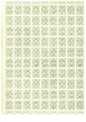Deutsche Reich 1923 ☀ 300 Mark full sheet Mi 270, (10×10) ☀ MNH(**)