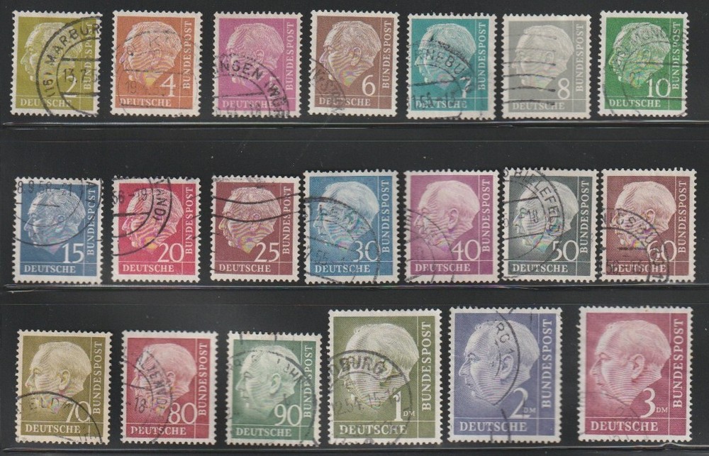 Germany 1954 Sc # 702-21 Complete Set Used