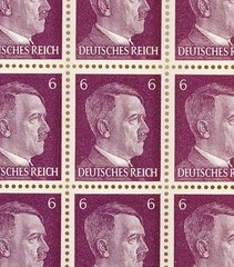 Stamp Germany 6 PF Adolf Hitler Sheet 1941 WWII 3rd Reich German MNH Faults
