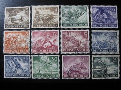 THIRD REICH 1943 used Warmachines stamp set!