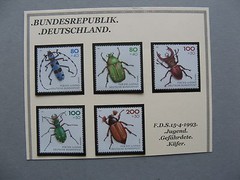 GERMANY BRD, set MNH 1993, insect beetle