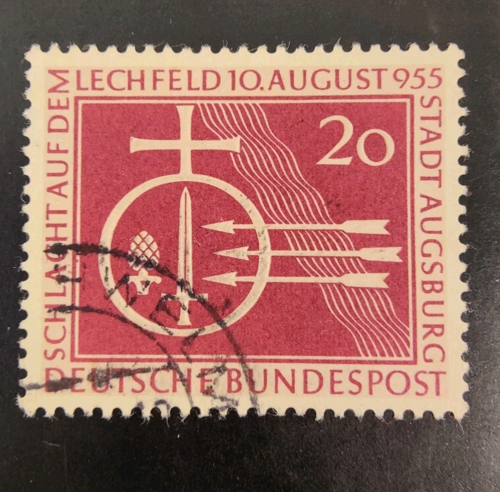 Germany 1955 #732 Millenium of the Battle on the Lechfeld Used