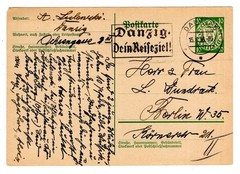 Danzig GA P53 Supply Card Stamped Authentic (GA4758)