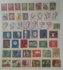 Germany. 102 different used postal stamps.