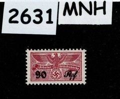 MNH stamp 90 Rpf Revenue WWII Third Reich era Germany Medical Disability #2631