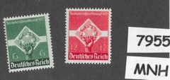 MNH stamp set 454-455 1935 Germany Third Reich Young Workers Youth set #7955