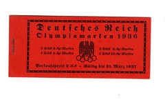 Germany 1937 booklet NOT complete