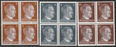 AUTHENTIC Historical Artifact Stamp Germany Blocks WWII 3rd Reich Hitler MNH