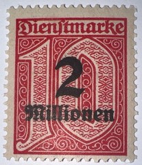 Travelstamps: 1923 Germany Stamps Sc# O38 Overprint Official Post , Mint Og Nh