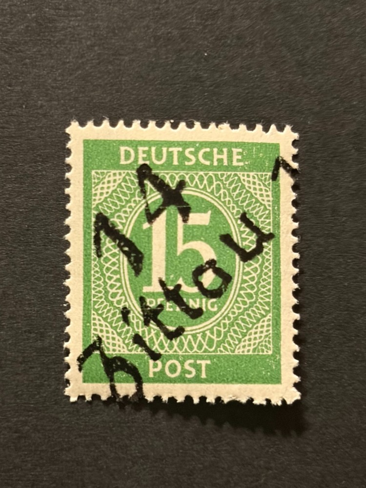 Germany 1948 Post WWII LOCAL overprint (ZITTAU) 15 Pf. MNH #426