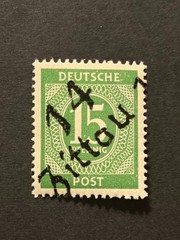 Germany 1948 Post WWII LOCAL overprint (ZITTAU) 15 Pf. MNH #426