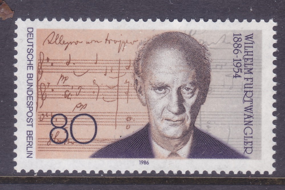 Germany Berlin 9N507 MNH 1986 Wilhelm Furtwangler – Composer Issue