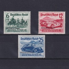 GERMANY 1939, Mi# 695-697, Nurburgring Auto Races, MNH