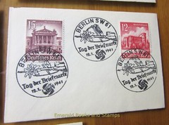 EBS Germany 1940 Buildings – Bauwerke Michel 751-759 Sonderstempel KRIEG 559