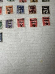German WW2 France Overprint Colmar Propaganda Collection Of 32 Stamps Unused