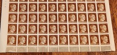 Lot of 1000 WWII Germany Hitler Stamps MNH – 10 Total Sheets 3 Pfennig
