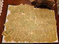 Large collection of around 1,000 Ohio Vendor/Consumer Sales Tax Stamp Receipts