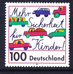 Germany 1954 MNH 1997 Traffic Safety for Children Issue Very Fine
