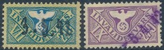 Authentic Lot Stamp Germany Revenue 1942 WWII Third Reich Vacation U 2