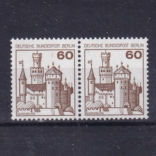 Berlin MNH ** 537 horizontal pair from Castles set
