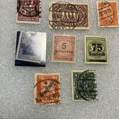 11 Vtg. USED Deutsches Reich/Germany Hindenburg Stamps; 1920- 1945; $1 Ships.