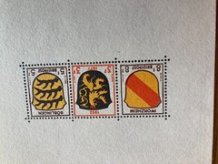 Germany Official 1977 miniature sheet 25 year LV Pforzheim Boblingen