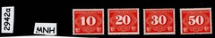 MNH stamp set NL1-NL4 Rural delivery 1940 General Government Poland WWII #2942a
