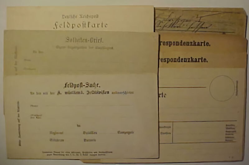 NORTH GERMANY 6 FELDPOST,4 MINT, ALSO SOLDATEN BRIEF MINT