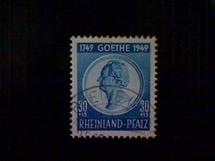 Stamp, Germany (Allied Occupation-Rheinland-Pfaltz), Scott #6NB9, used(o)