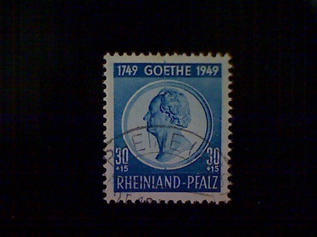 Stamp, Germany (Allied Occupation-Rheinland-Pfaltz), Scott #6NB9, used(o)