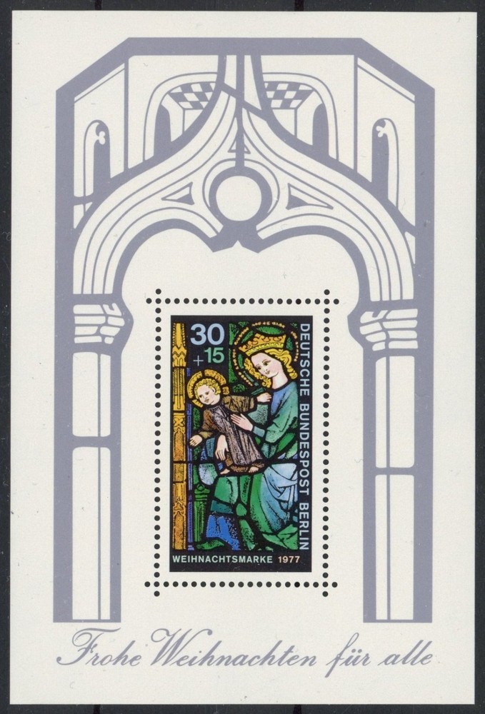 Germany 1977 : Christmas – Good Very Fine MNH Sheet