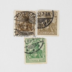 Lot Of 10 Germany Deutsches Reich Germania 3 Pfennig 5 Pfennig Used Stamps