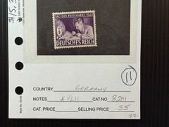 Germany B201-205, 209-211, 237-240,298-301 MH 2024 Scott Catalogue Value $ 15.35